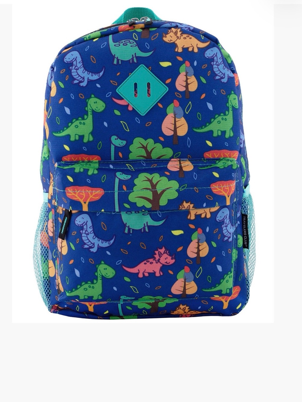 Traveler Club kids Blue Dinosaur Backpack and lunchbox